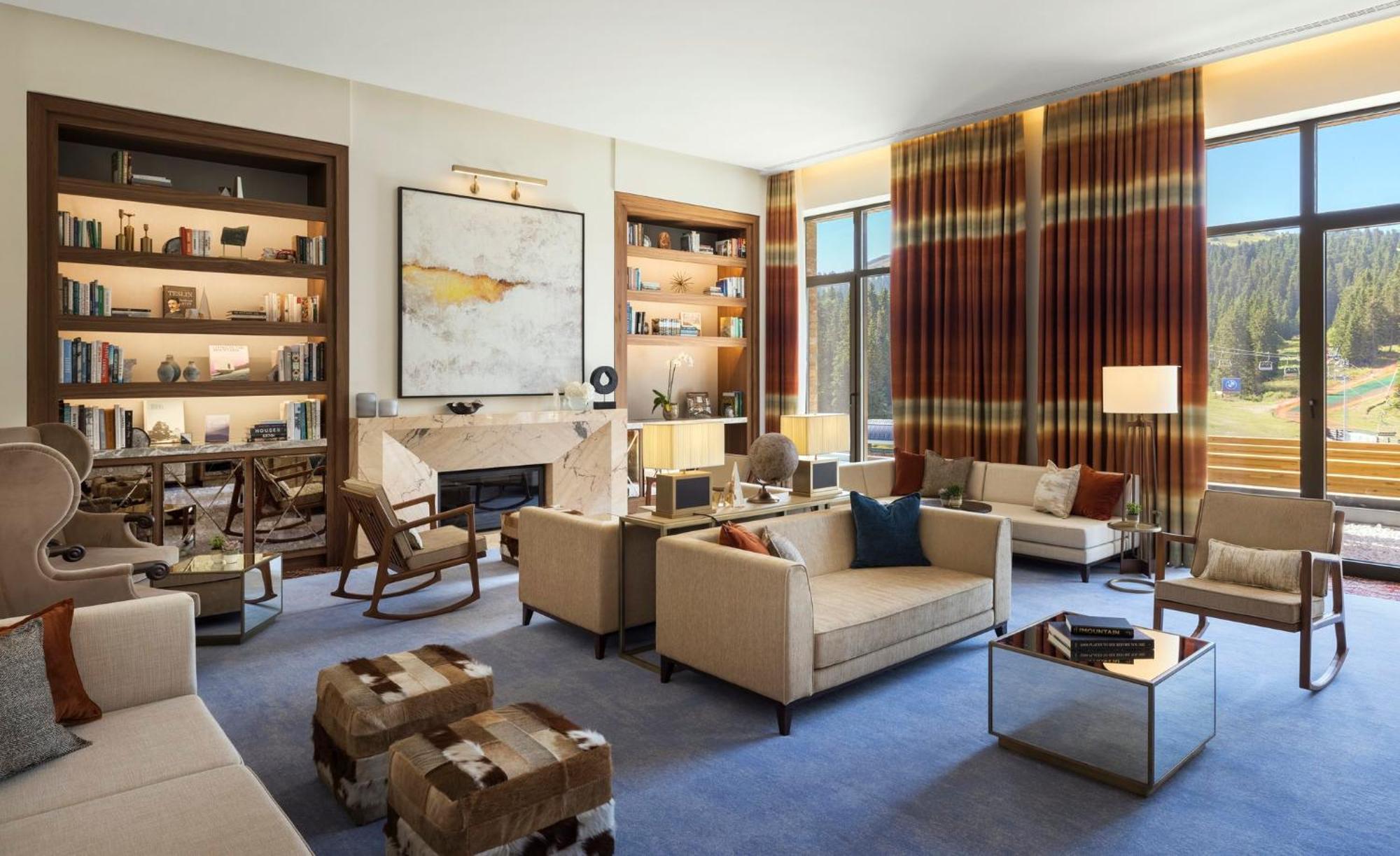 Viceroy Kopaonik Serbia Exterior foto The living room of the 2018 Presidential Suite